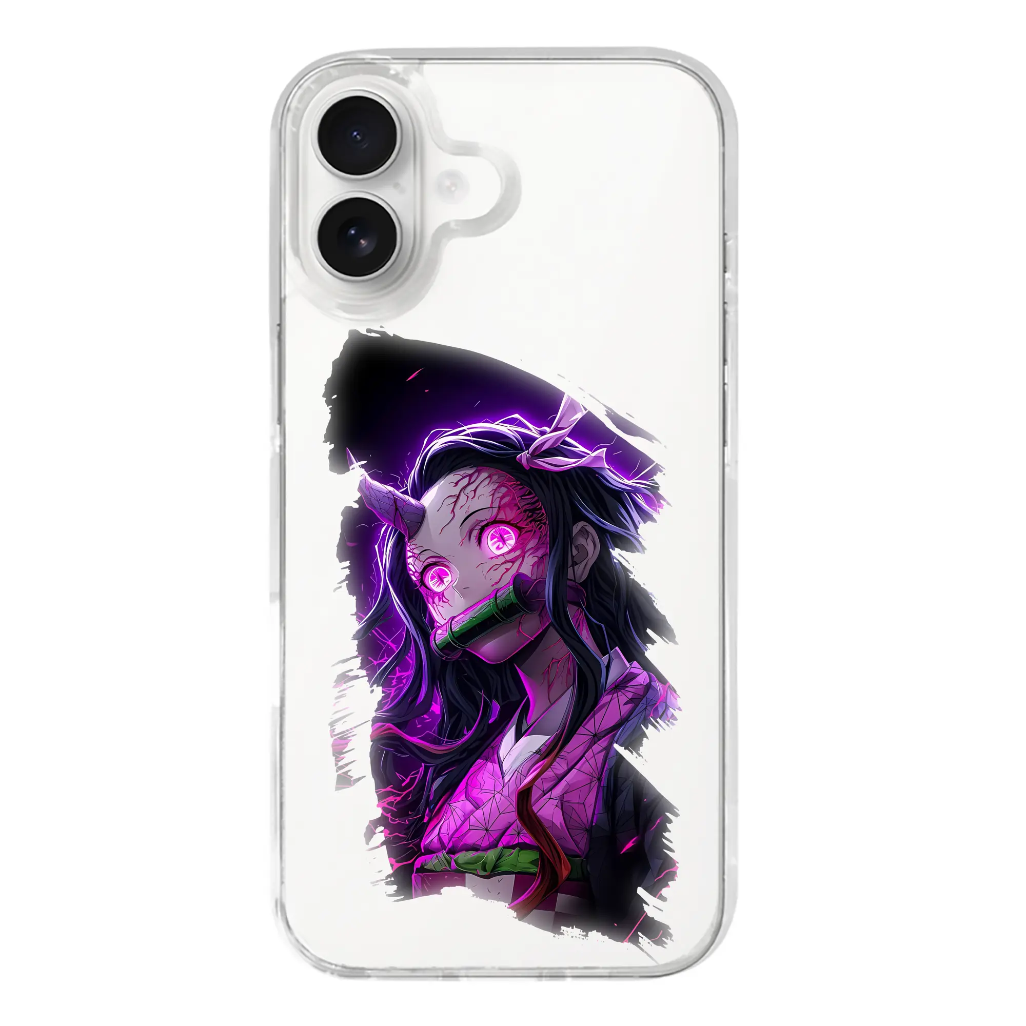 鬼滅の刃 グッズ,竈門 禰豆子 - iPhone 17シリーズ 透明スマホケース – 薄型・耐衝撃・精密フィット保護カバー